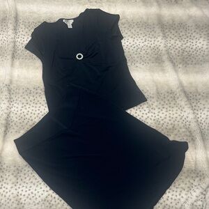 Casual Corner Navy Stretch Top